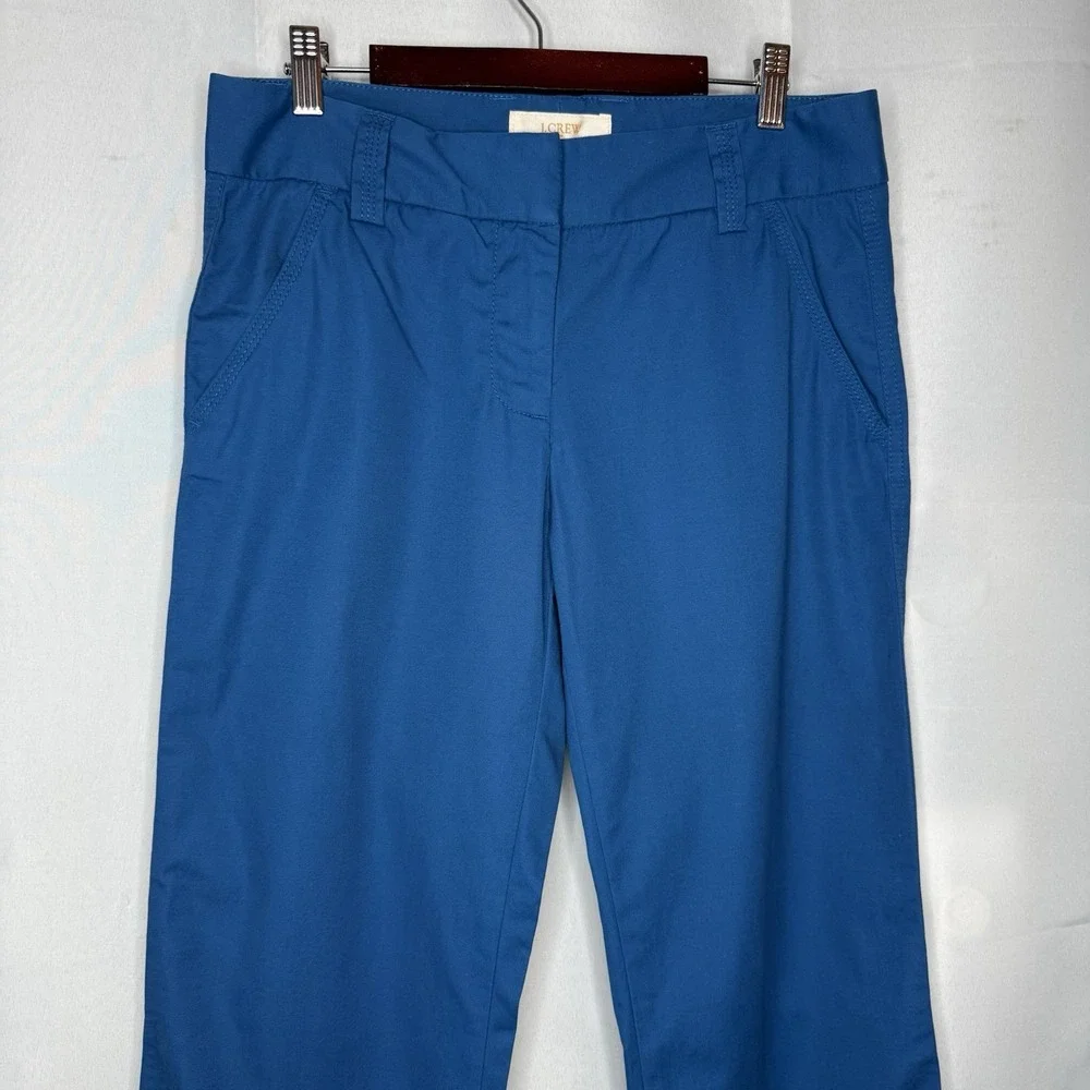 NWT J.Crew 4 R Favorite Fit Classic Twill Chino Pants Broken In Cotton Blue